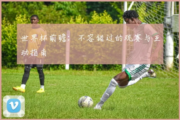 世界杯前瞻:不容错过的观赛与互动指南